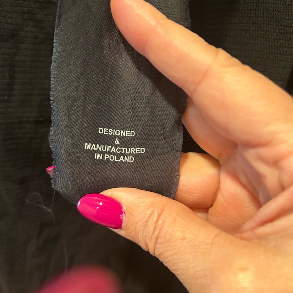 Studio B3 Black Mesh Maxi Skirt Made in Poland European Size Large - Picture 6 of 7